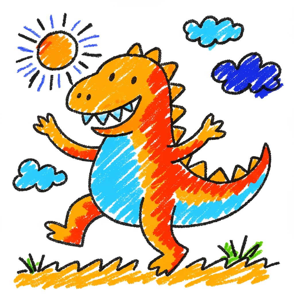 crayon style